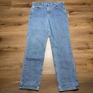 Carhartt Jeans Mens 36x34 Relaxed Fit Blue Medium Wash Denim Workwear Pant